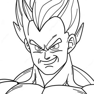 Majin Vegeta Die Opladen Kleurplaat 52156-43411