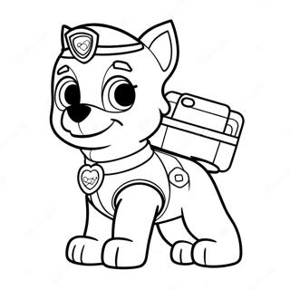 Paw Patrol Valentijns Kleurplaat 52346-43548