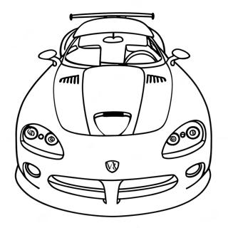 Dodge Viper Kleurplaten