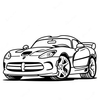 Dodge Viper Sportwagen Kleurplaat 52446-43627