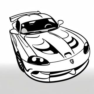 Dodge Viper In Beweging Kleurplaat 52447-43632