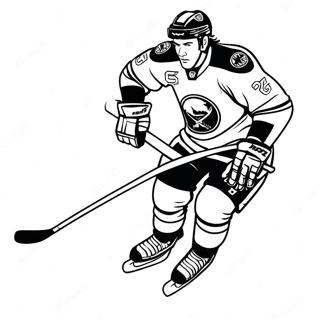 Kleurplaat Van Buffalo Sabres Speler Die Aan Het Schaatsen Is 52667-43806