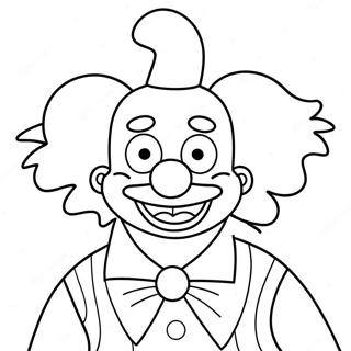 Krusty De Clown Kleurplaten