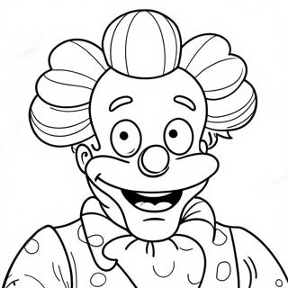 Krusty De Clown Kleurplaten