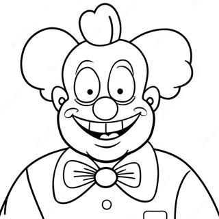 Krusty De Clown In Grappige Outfit Kleurplaat 52997-44062