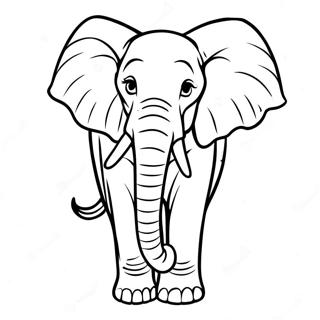 Afrikaanse Olifant Kleurplaat 53086-44139