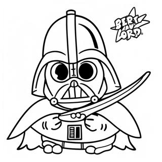 Darth Vader Angry Bird Kleurplaat 53177-44202