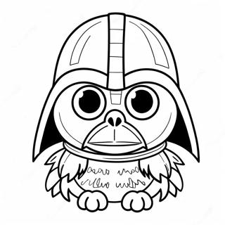 Darth Vader Angry Bird Kleurplaat 53177-44203