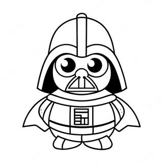 Darth Vader Angry Bird Kleurplaat 53177-44204