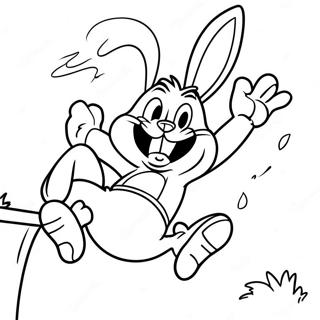 Bugs Bunny Dunkende Kleurplaat 532-425