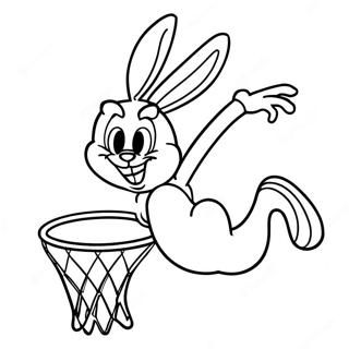 Bugs Bunny Dunkende Kleurplaat 532-428