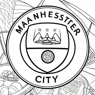 Manchester City Logo Kleurplaat 53387-44359