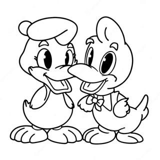 Donald En Daisy Duck Kleurplaten