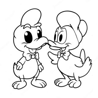 Donald En Daisy Duck Kleurplaat 53458-44411