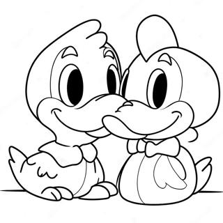 Donald En Daisy Duck Kleurplaat 53458-44412