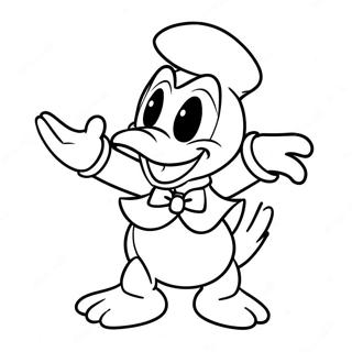 Speelse Donald Duck Kleurplaat 53459-44413