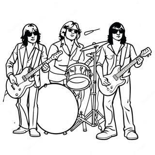 Classic Rock Band Kleurplaat 53539-44485