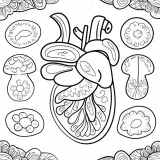 Kleurplaat Van Kleurrijke Spijsverteringsorganen 53639-44716