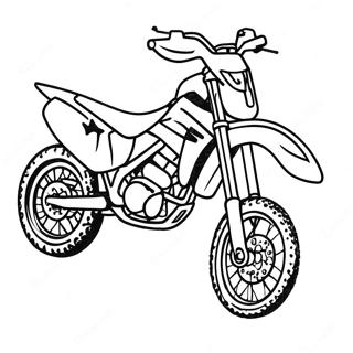 Honda Dirt Bike Racing Kleurplaat 53738-44787