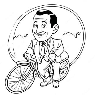 Pee Wee Herman Kleurplaten