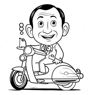 Kleurplaat Van Pee Wee Herman 53828-44854