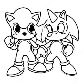 Sonic En Mario Kleurplaat 5382-4307