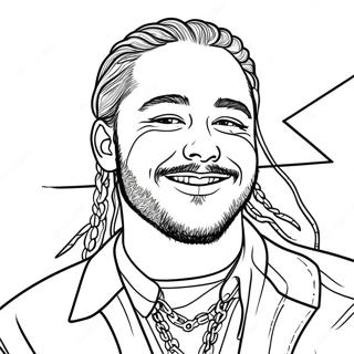 Kleurplaat Van Post Malone 53838-44862