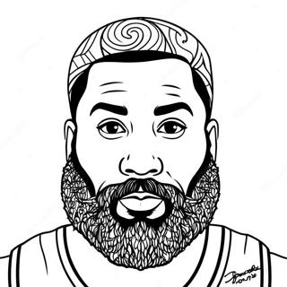 James Harden Kleurplaat 53898-44909