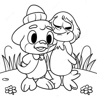 Donald En Daisy Kleurplaten