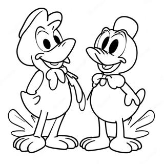 Donald En Daisy Kleurplaat 53918-44930