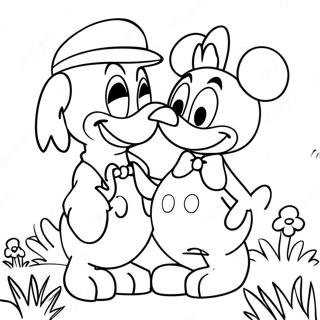 Donald En Daisy Kleurplaat 53918-44931