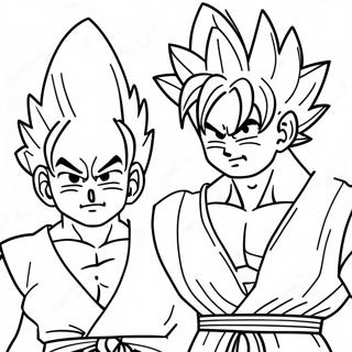 Goku En Gohan Kleurplaat 53958-44960