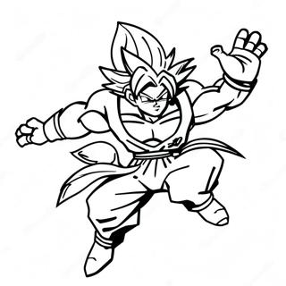 Super Saiyan Goku Vliegend Kleurplaat 53959-44967