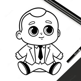 Boss Baby In Een Pak Kleurplaat 54241-45171