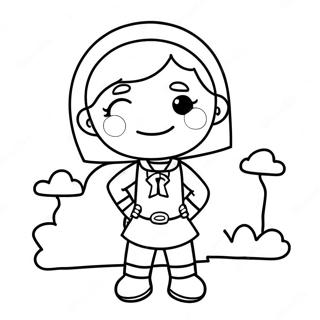 Word Girl Kleurplaat 54441-45315