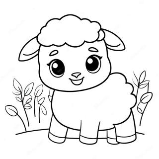 Schattig Baby Schaap Kleurplaat 54592-45433