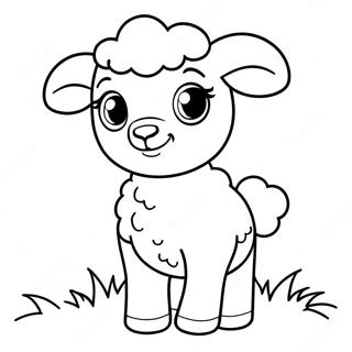 Schattig Baby Schaap Kleurplaat 54592-45434