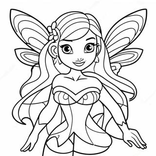 Kleurplaat Van Winx Club Flora 54711-45542