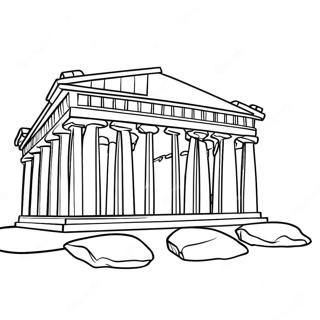 Parthenon Kleurplaat 54821-45614