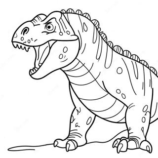 Fier Allosaurus Brullend Kleurplaat 54972-45747