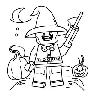 Lego Halloween Kleurplaat 55121-45864