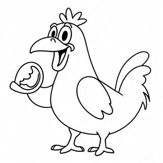 Foghorn Leghorn In Een Komische Houding Kleurplaat 55222-45945