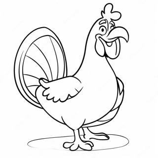 Foghorn Leghorn In Een Komische Houding Kleurplaat 55222-45947