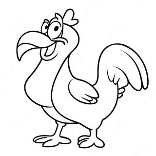 Foghorn Leghorn In Een Komische Houding Kleurplaat 55222-45948