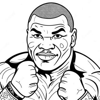 Mike Tyson Kleurplaat 55231-45951