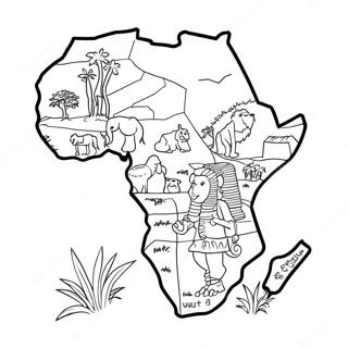 Afrika Kleurplaat 5543-4427