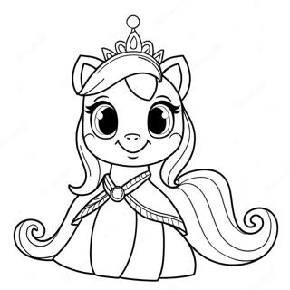 Prinses Cadence In Een Sprankelende Jurk Kleurplaat 55492-46156