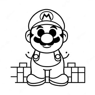 8 Bit Mario Kleurplaten