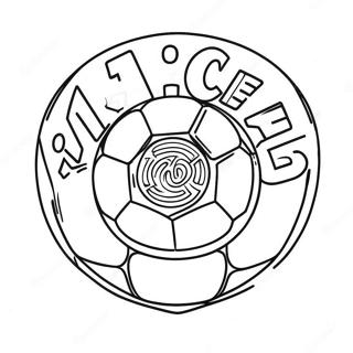 Voetbal Logo Kleurplaat 55661-46290