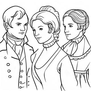 Pride And Prejudice Personages Kleurplaat 55932-46514